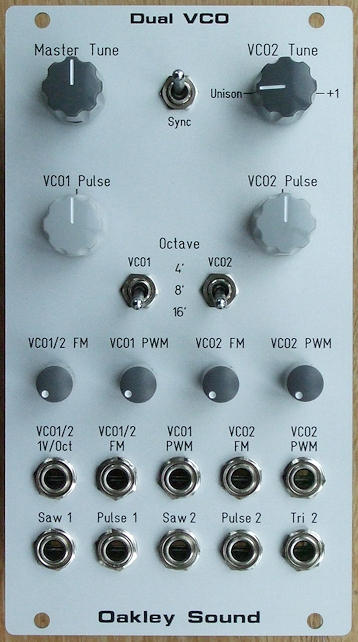 Dual VCO – Two classic sawtooth core oscillators